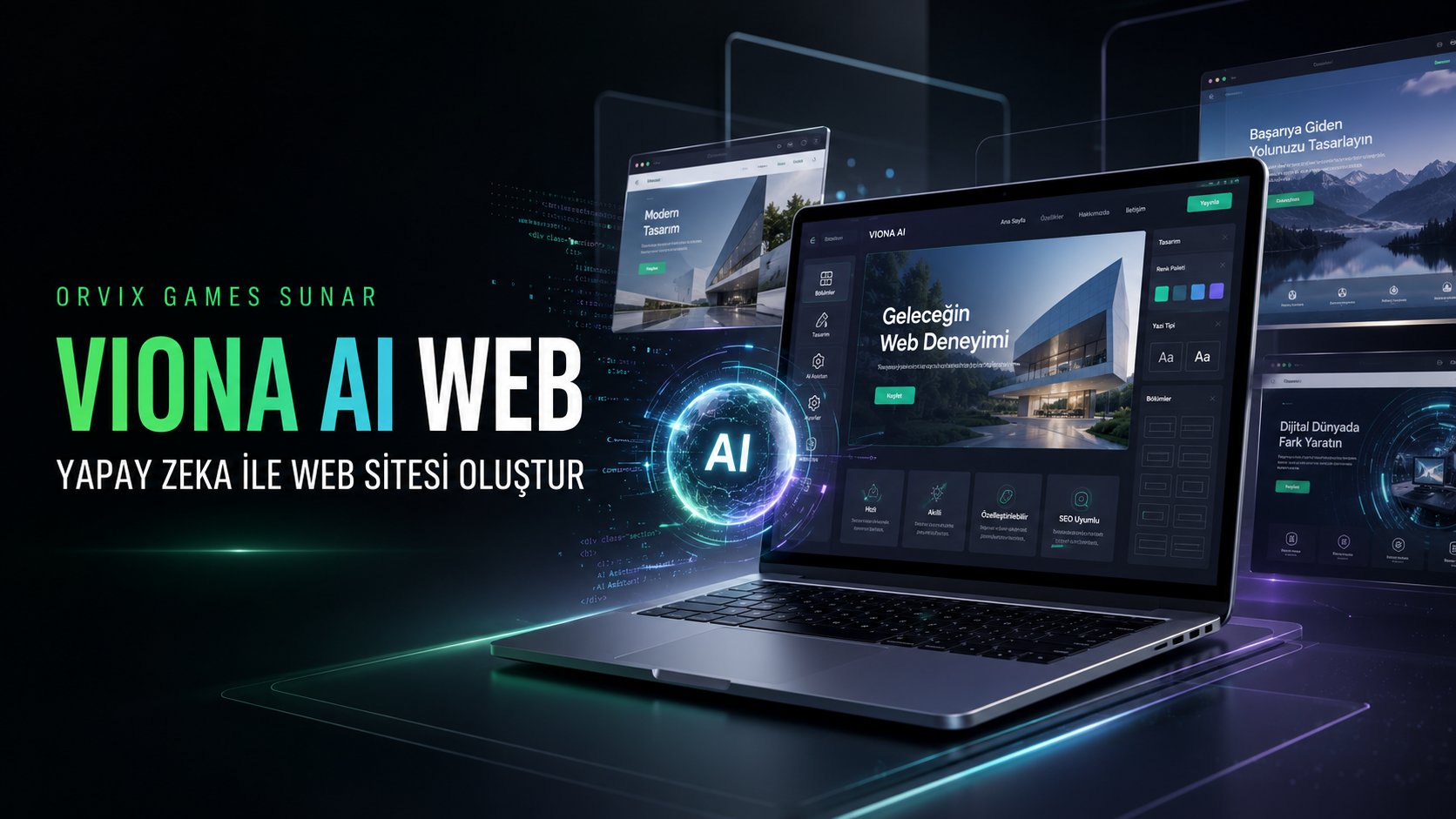 Orvix Games, Viona AI Web Site Oluşturucu’yu Yayınladı